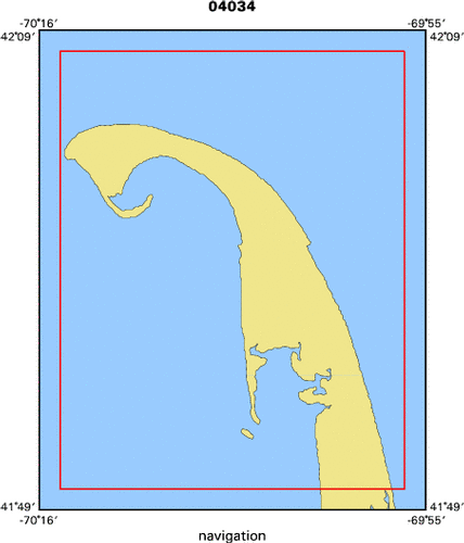 04034 map of where navigation equipment operated