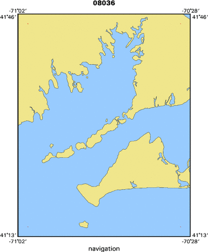 08036 map of where navigation equipment operated