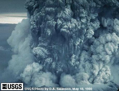 May 18, 1980 Eruption of Mount St. Helens Volcano in Washington State