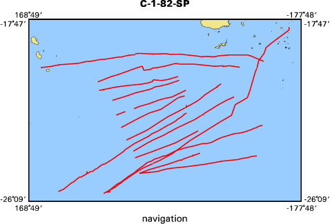 C-1-82-SP map of where navigation equipment operated