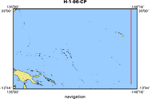 H-1-96-CP map of where navigation equipment operated