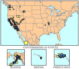 Latest USA Earthquakes Map