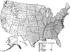 Byssinosis: Age-adjusted death rates by county, U.S. residents age 15 and over, 1995–2004