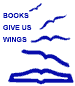 Center for the Book Logo with the words, "Books Give Us Wings
