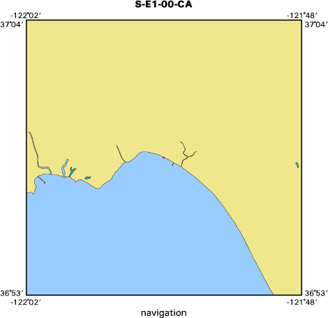 S-E1-00-CA map of where navigation equipment operated