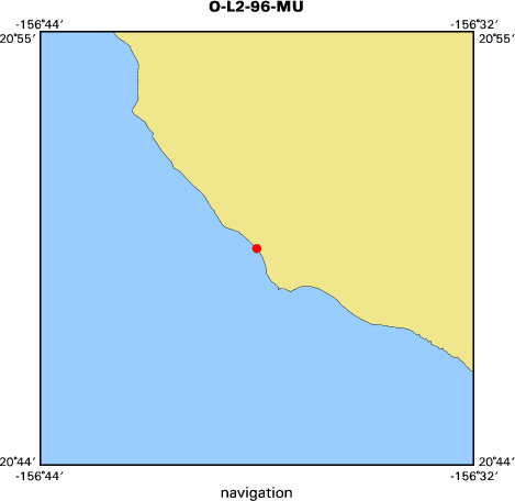 O-L2-96-MU map of where navigation equipment operated