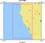 A-3-74-NC location map of where navigation equipment operated