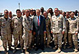 Rumsfeld, Rice Visit Airmen