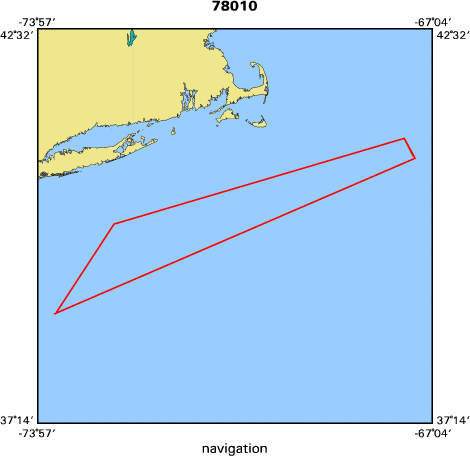 78010 map of where navigation equipment operated