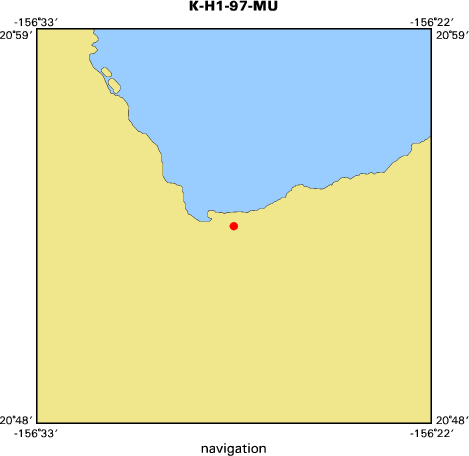 K-H1-97-MU map of where navigation equipment operated