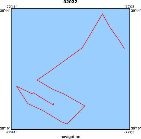 02032 map of where navigation equipment operated