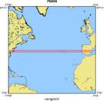 75009 location map of where navigation equipment operated