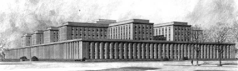 Photo - original design for a GAO building, 1941