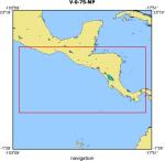 V-9-75-NP location map of where navigation equipment operated