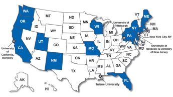 Environmental Public Health Tracking Projects Map