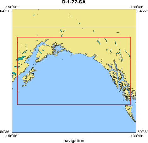 D-1-77-GA map of where navigation equipment operated