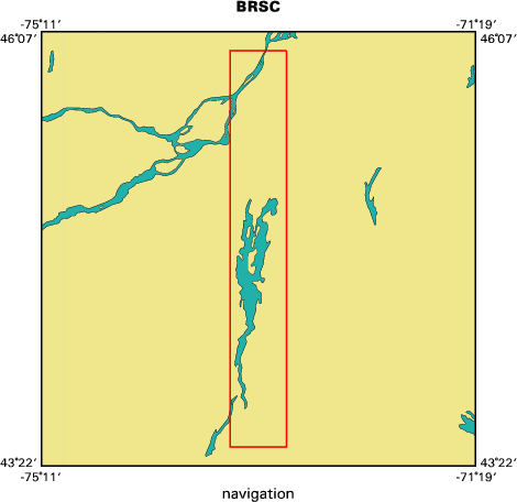 74009 map of where navigation equipment operated