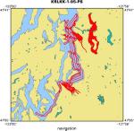 KRLKK-1-95-PS location map of where navigation equipment operated