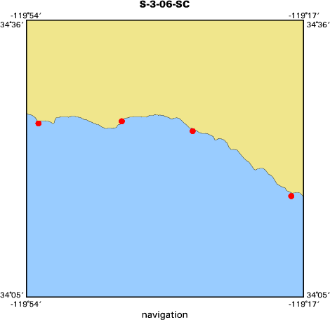S-3-06-SC map of where navigation equipment operated