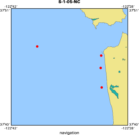 05046 map of where navigation equipment operated