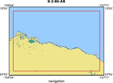 K-2-80-AR map of where navigation equipment operated