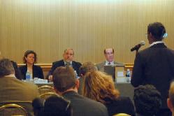 DSC_0378: Members of the panel on Biomedical Advanced Research and Development Authority (BARDA) address questions asked from stakeholders during the PAHPA Stakeholders' Meeting in Washington, D.C. November 8, 2007.