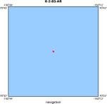 K-2-83-AR location map of where navigation equipment operated