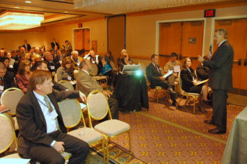 DSC_0341: Joe Forsha, from the Office of the Assistant Secretary for Preparedness & Response, takes questions during the ESF-8 breakout session at the PAHPA Stakeholders’ Meeting in Washington, D.C.  November 8, 2007.