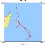 V-9-77-IN location map of where navigation equipment operated