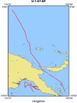 U-1-67-SP location map of where navigation equipment operated