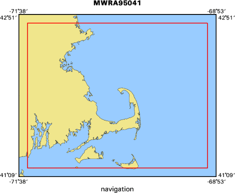 MWRA95041 map of where navigation equipment operated