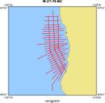 W-27-75-NC location map of where navigation equipment operated