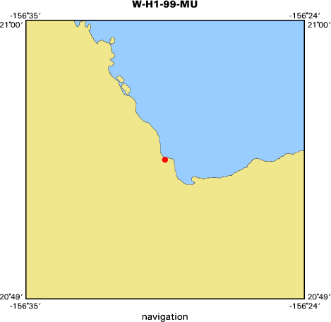 WH199MU map of where navigation equipment operated