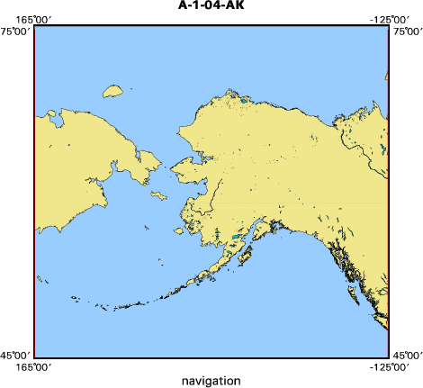 A-1-04-AK map of where navigation equipment operated