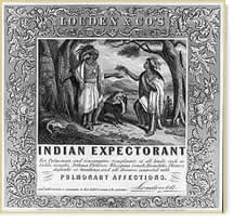 Patent medicine label for "Indian Expectorant"