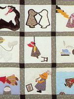 Quilt image -- 'The Sun Sets on Sunbonnet Sue,' courtesy of Tennessee State Library and Archives.