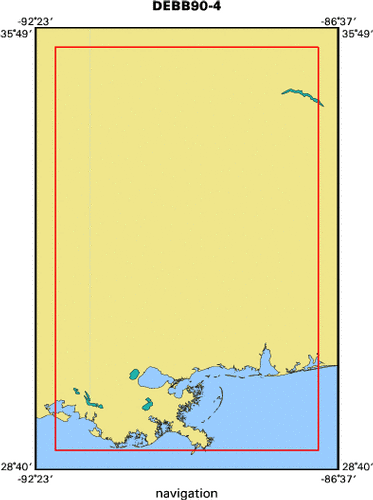 90042 map of where navigation equipment operated