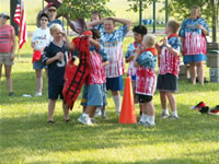 Scout camp in Outlet Park