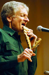 Mike Seeger Playing Pan Pipes