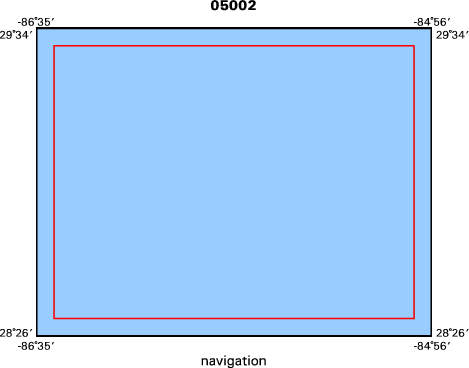 05002 map of where navigation equipment operated