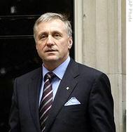 Czech PM Mirek Topolanek in London, 18 Dec 2008