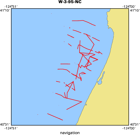 W-3-95-NC map of where navigation equipment operated