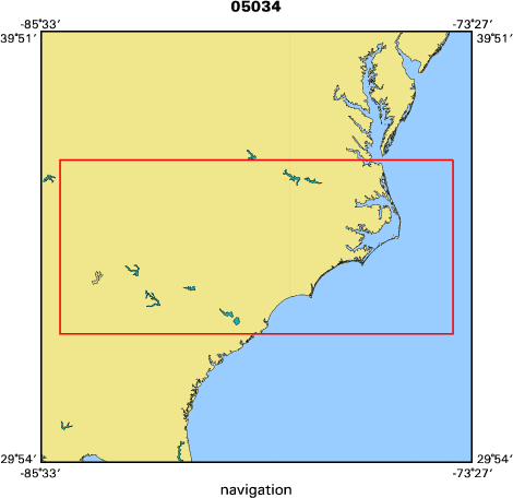 05034 map of where navigation equipment operated