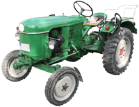 green tractor