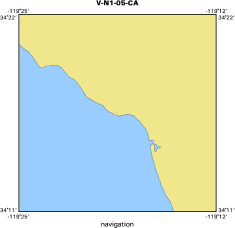 V-N1-05-CA map of where navigation equipment operated