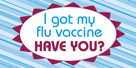 Patient Flu sticker graphic