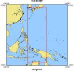 V-8-64-NP location map of where navigation equipment operated