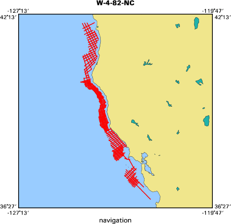 W-4-82-NC map of where navigation equipment operated