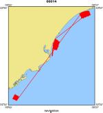 00014 location map of where navigation equipment operated