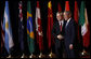 President George W. Bush welcomes Prime Minister Kevin Rudd of Australia, to the Summit on Financial Markets and the World Economy Saturday, Nov. 15, 2008, at the National Building Museum in Washington, D.C. White House photo by Eric Draper